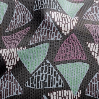 Leopard Print Triangle Athletic Mesh Flat Back