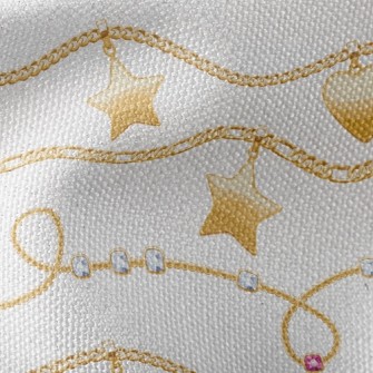 Chain Of Stars And Hearts Waterproof Canvas