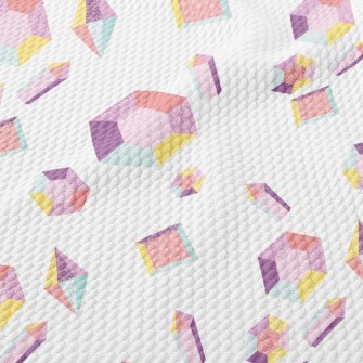 Pastel Hexagonal Gemstone Birdseye Piqué