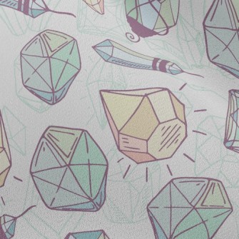 Hand Drawn Diamonds Chiffon
