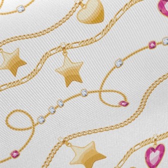 Chain Of Stars And Hearts Twill