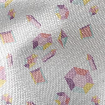 Pastel Hexagonal Gemstone Waterproof Canvas