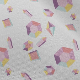 Pastel Hexagonal Gemstone Chiffon