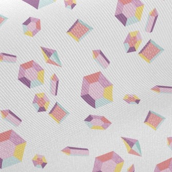 Pastel Hexagonal Gemstone Twill