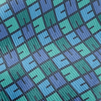Blue And Green Puzzle Standard Corduroy