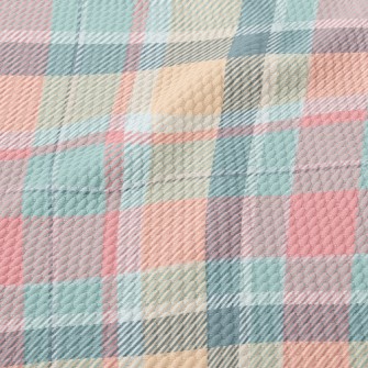 Pastel Plaid Birdseye Piqué