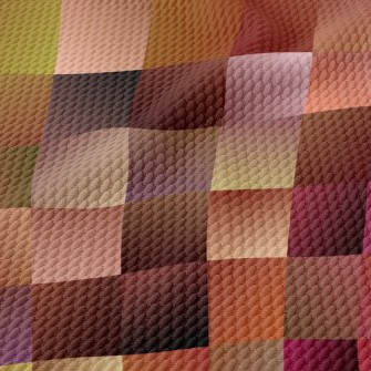 Pink Square Birdseye Piqué