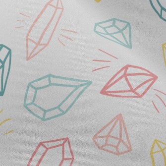 Sketch Diamonds And Gemstones Chiffon