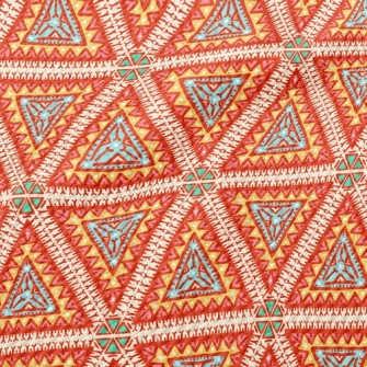 Tribal Triangle Totem Birdseye Piqué