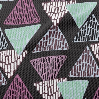 Leopard Print Triangle Birdseye Piqué