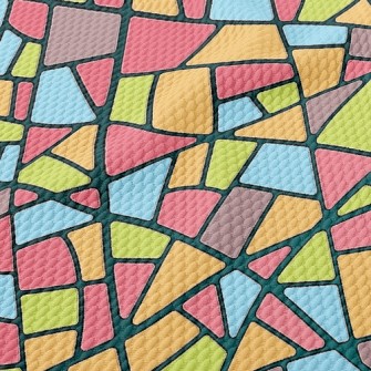 Stained Glass Birdseye Piqué