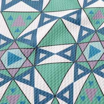 Irregular Geometric Figures Birdseye Piqué