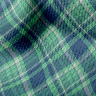 Blue And Green Plaid Terry