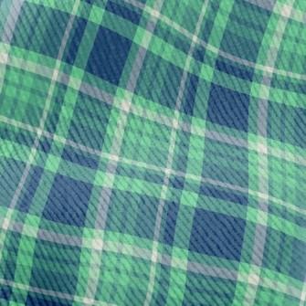 Blue And Green Plaid Standard Corduroy