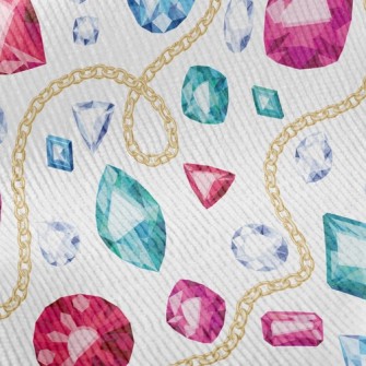 Gold Chain And Beautiful Gemst Standard Corduroy