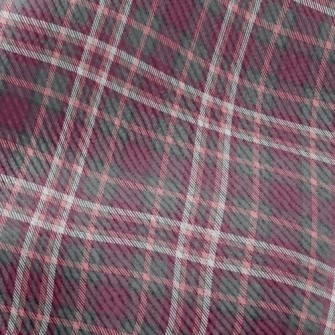 Pink Diagonal Grid Standard Corduroy