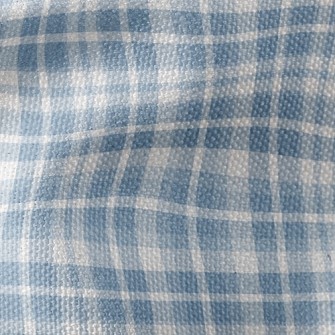 Blue White Grid Waterproof Canvas