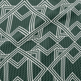 Square Geometric Figure Birdseye Piqué