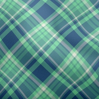 Blue And Green Plaid Dobby