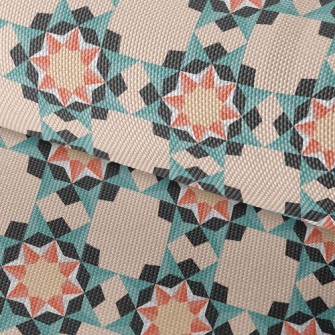 Geometric Sun Tiles Waterproof Oxford