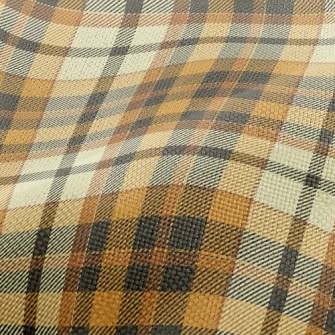 Yellow Scotch Plaid Performance Linen