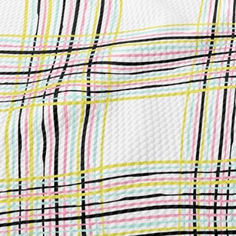 Abstract Stripes Birdseye Piqué