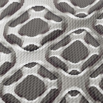 Steel Hard Metal Square Birdseye Piqué