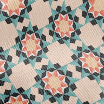 Geometric Sun Tiles Standard Corduroy