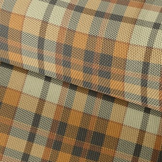 Yellow Scotch Plaid Waterproof Oxford