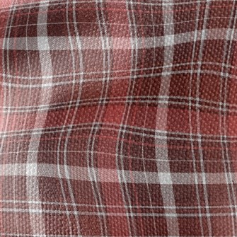 Earth Red Plaid Waterproof Canvas