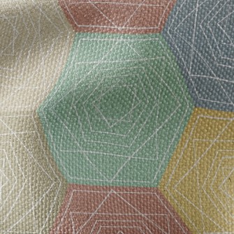 Colorful Hexagons Waterproof Canvas