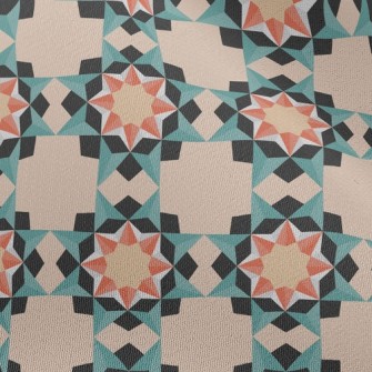 Geometric Sun Tiles Chiffon