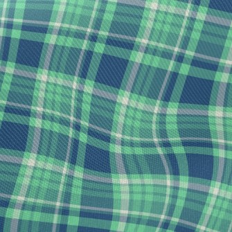 Blue And Green Plaid Twill