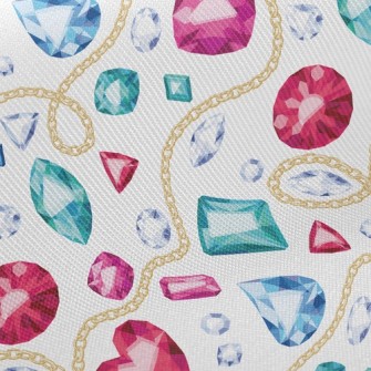 Gold Chain And Beautiful Gemst Twill