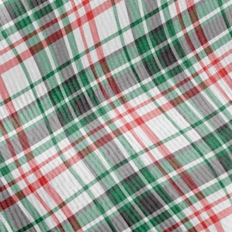 Green Red Small Plaid Standard Corduroy