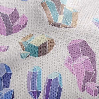 Mineral Crystals Athletic Mesh Flat Back