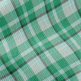 Green Scotch Plaid Standard Corduroy