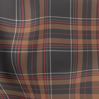 Coffee Red Line Large Plaid Pa Stretch Ponte