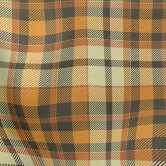 Yellow Scotch Plaid Stretch Ponte