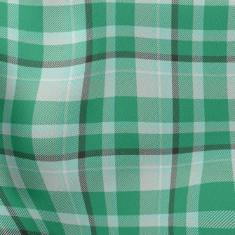 Green Scotch Plaid Stretch Ponte