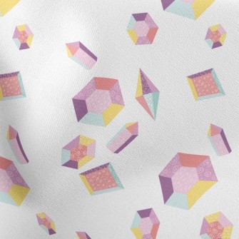 Pastel Hexagonal Gemstone Stretch Ponte
