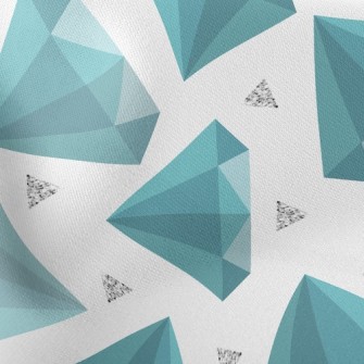 Blue-green Rhombus Stretch Ponte