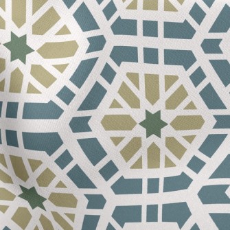 Hexagonal Geometric Tiles Stretch Ponte