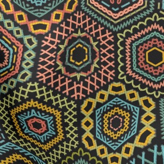 Ethnic Embroidery Stretch Ponte