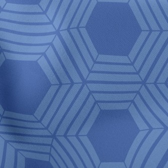 Blue Kaleidoscope Stretch Ponte