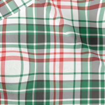 Green Red Small Plaid Micro Fleece