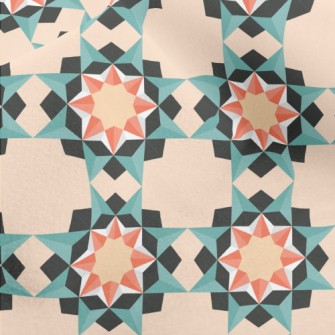Geometric Sun Tiles Micro Fleece