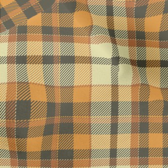 Yellow Scotch Plaid Micro Fleece