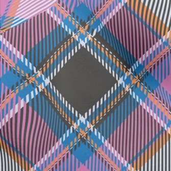 Crayon Pink Grid Micro Fleece