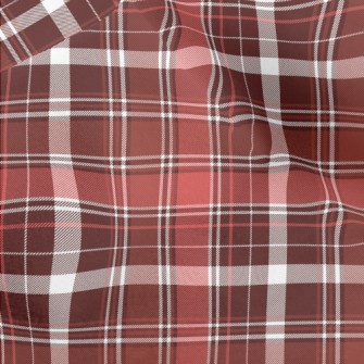 Earth Red Plaid Micro Fleece